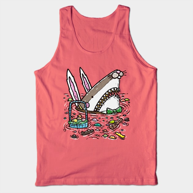 The Easter Bunny Shark II Tank Top by nickv47